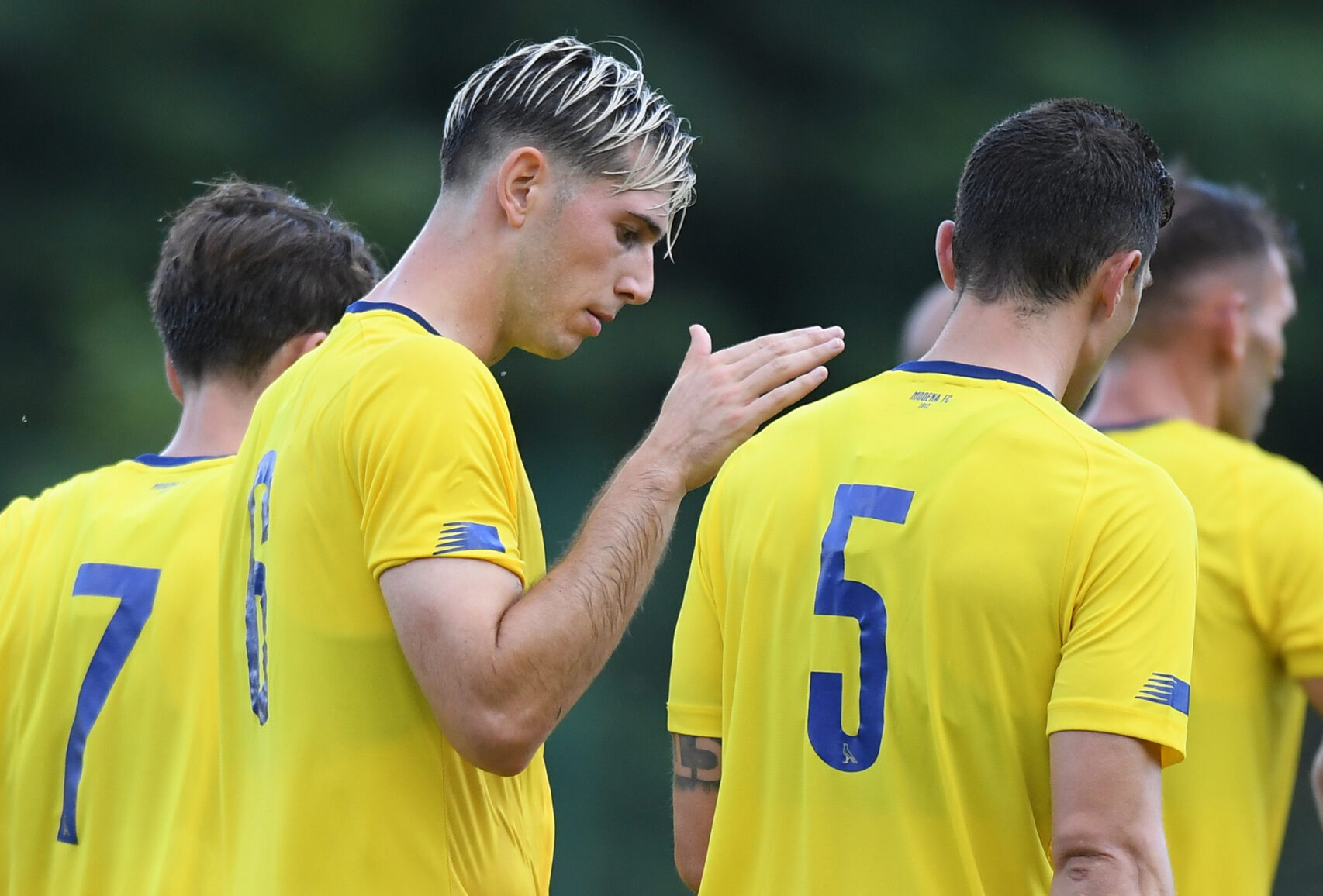 giocatori Modena amichevole allenamento