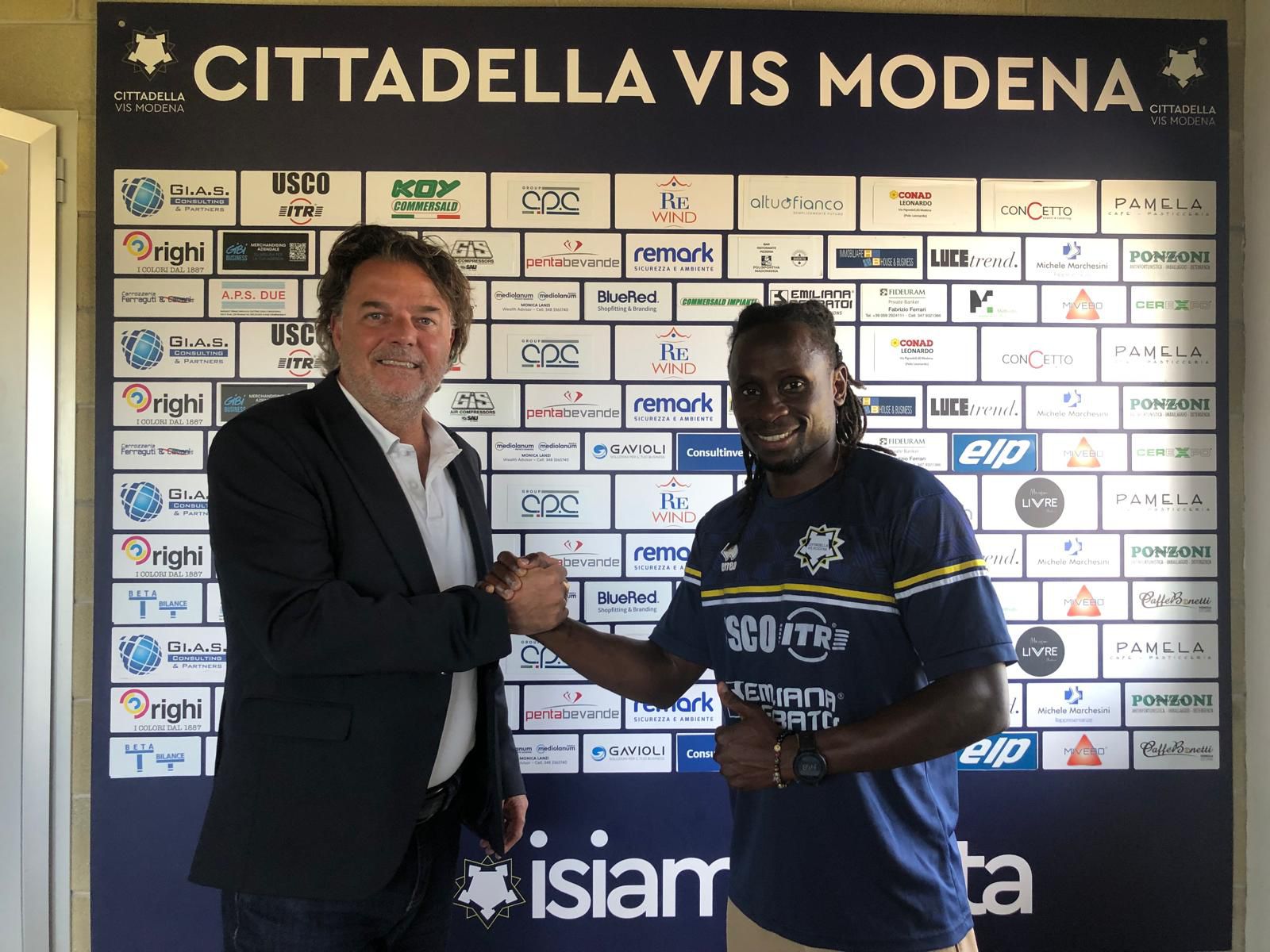 Presentazione Wilfred Osuji alla Cittadella Vis Modena