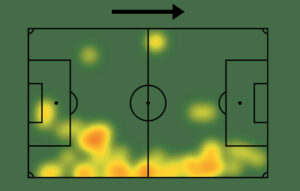 Heatmap Paulo Azzi Cagliari