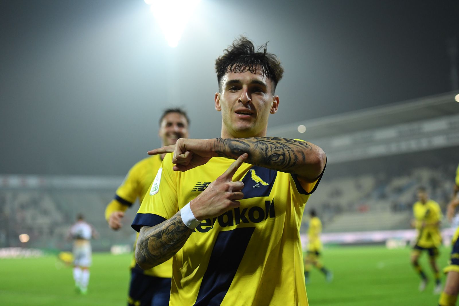 Alessandro Dellavalle primo gol con il Modena