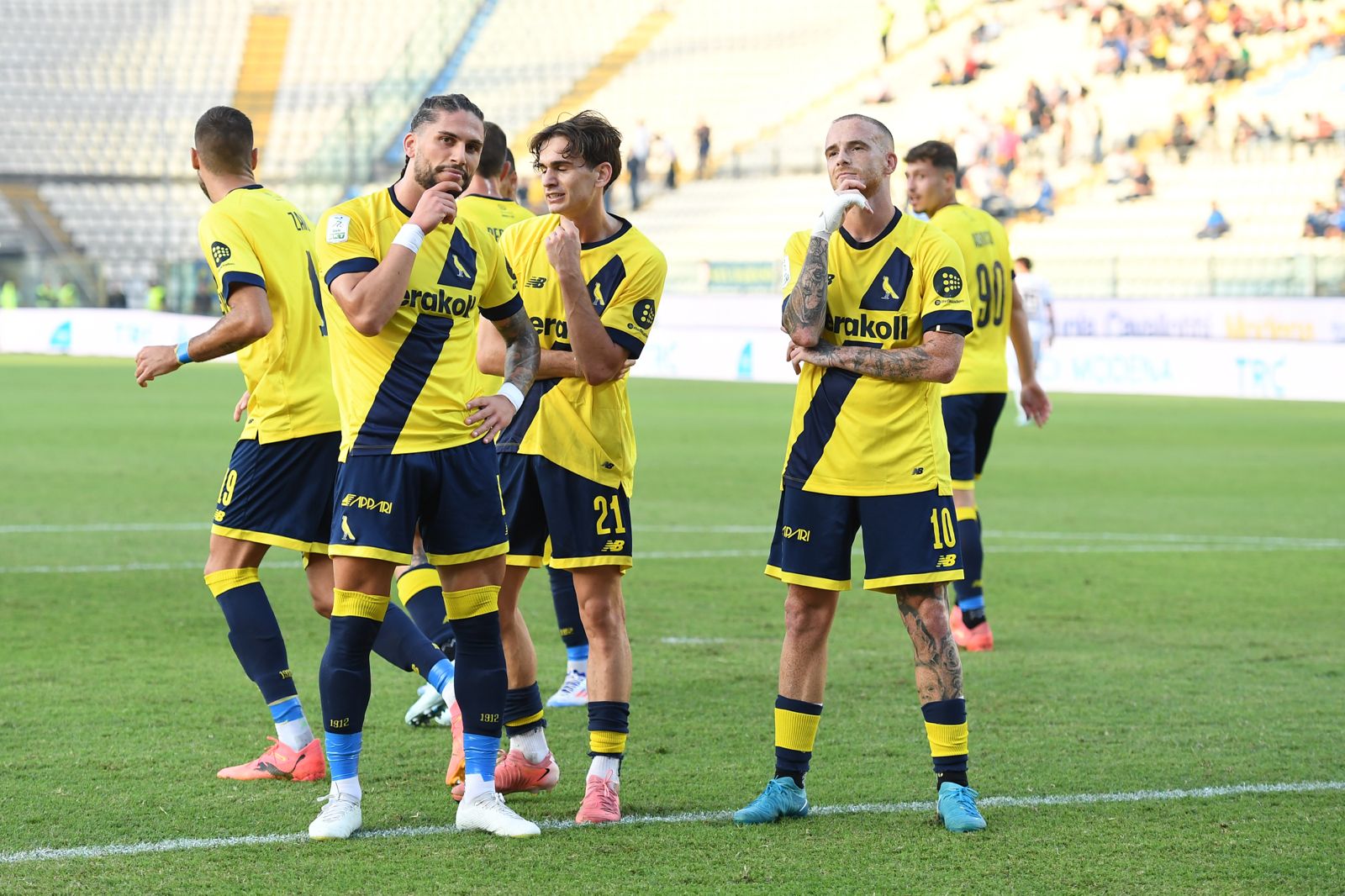 Juve Stabia-Modena probabile formazione foto giocatori Modena Palumbo Mendes